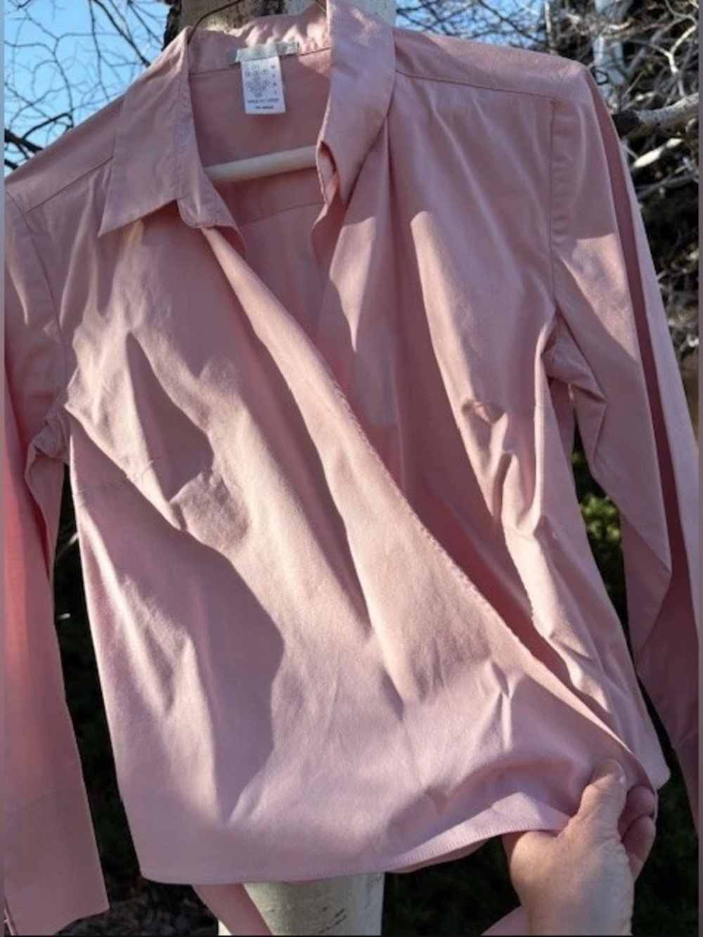 La Redoute (France) soft pink cache coeur blouse (criss cross) sz 4